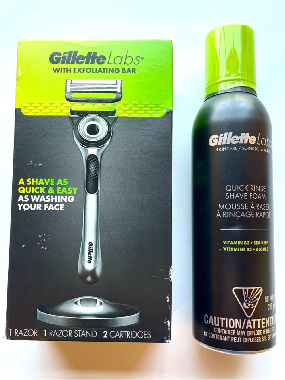 Gillette Labs Razor and Shaving Foam Duo- NEW